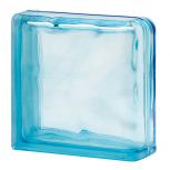 Azure colored curved Double-end block